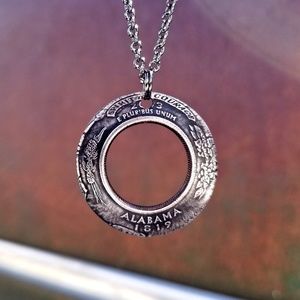 Inside Out State Quarter Coin Necklace